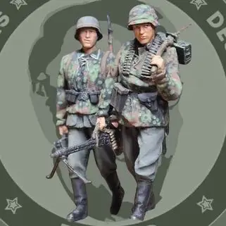 1/35 Фигурка от смола GK， Немски войници, комплект в разглобено формата и неокрашенный