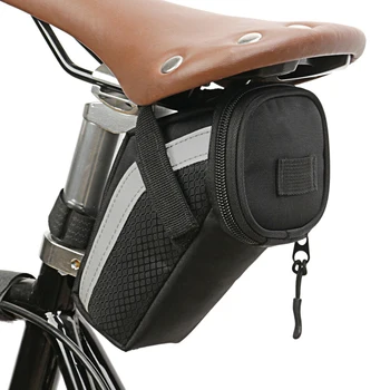 1 бр. Мотор седельная чанта Под седалката, клиновидна чанти със светлоотразителни ленти, торбички за велосипедни седалки, оборудване за шоссейного колоезденето Мтб