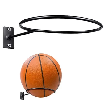 1 бр. Стенни Многофункционална Футболна витрина, държач за топки, Баскетбол Рафтове за съхранение, Желязо, спестяващ пространство Интериор за хол