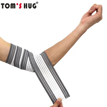 1 парче Найлон лактите подложки Сгъваеми тиранти с Регулируема Еластична превръзка от неопрен Tom ' s Hug Професионален Спортен Волейбольный протектор за ръце