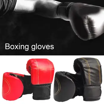 1 чифт спаринг ръкавици Висококачествени боксови ръкавици за възрастни с полупальцевым дизайн
