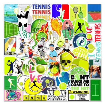 10/50 бр Стикери за тенис игри спортове на открито, Волейбол, Футбол, Бейзбол, Тенис Мультяшная стикер с графити