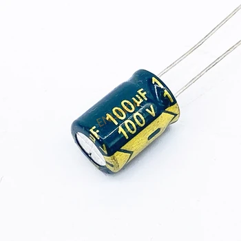 10 бр./много висока честота на низкоомный 100V 100UF 10*13 20% БРАЗДА алуминиеви електролитни кондензатори 100000nf 20%