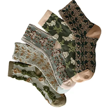 10 чифта женски дебели чорапи, зимни стереоскопични Меки памучни чорапи за пазаруване, къмпинг, разходки