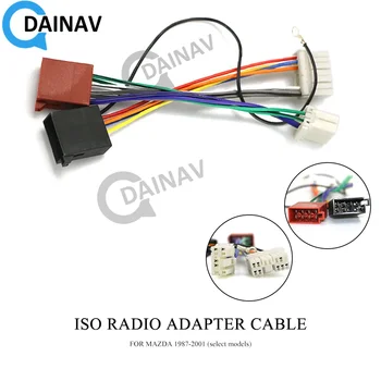 12-116 ISO радиоадаптер за MAZDA 1987-2001 (отделни модели) Конектор кабели кабели, кабел с щепсел за издигат
