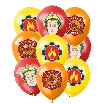 15 бр. балони за парти в чест на пожарникар на Сам за децата, украса за рожден Ден, аксесоари за партита в стила на пожарникар, 12-инчов латексный балон