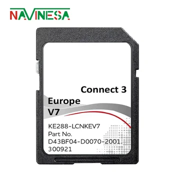 16 GB Connect3 V7 за Nissan Qashqai 2013-2017 Версия за спътникова навигация GPS карта SD карта с GPS Европа кола