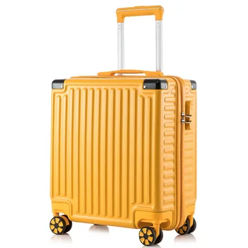18-инчов пътен куфар с алуминиева рамка, интернатный куфар, мини кутия за парола, куфар, Портативна Универсална чанта за багаж с колела