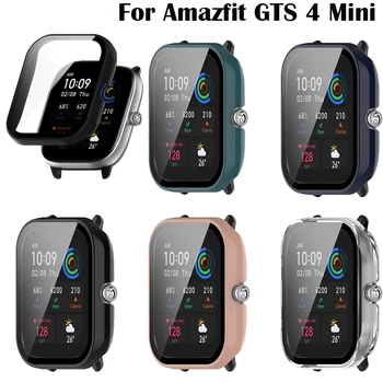 2 бр./лот Пълен Защитен калъф за PC Amazfit GTS 4 Mini GTS2 Smart Screen Protector Калъф За Amazfit GTS3 Cover Shell + Стъклена филм
