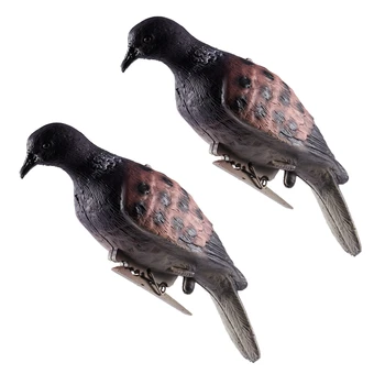 2 ЕЛЕМЕНТА Ловен гълъб, за да отблъскват Градински гълъби Бионическая Стръв за домашни Аксесоар за широко използваните методи за присаждане на птици на открито