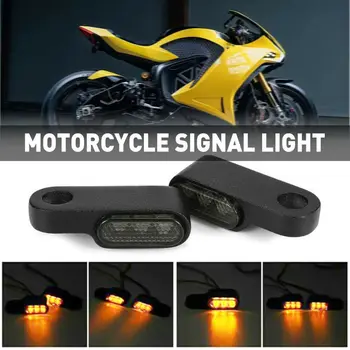 2 елемента Мотоциклет BulletMini Указател на Завоя Кехлибарена Led Индикатор Лампа За HarleyAccessory Led Светлини за Електрически Велосипеди