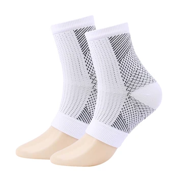 2 чифта Компрессионных Чорапи С Компрессионными Ръкави За Глезените, Тиранти За Поддръжка на Свода на Стъпалото При Невропатия, Успокояващ Чорапи За Жените, Нано-Успокояващ Чорапи За Мъже