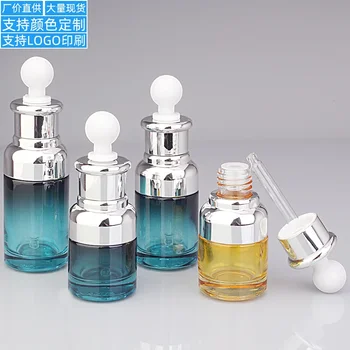 20 мл/30 мл/40 мл Прозрачна силиконова пипета за бутилиране на етерично масло в бутилка за козметични есенции в бутилка за пробен проба