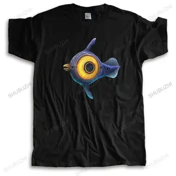2020 Subnautica Мъжка Тениска Памучен Тениска Peeper Fish С Играта На Оцеляване, Тениска С Кръгло Деколте И Къс Ръкав, Градска Тениска, Търговска Подарък