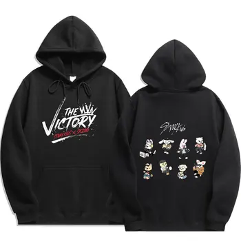 2023 Kpop Бездомни Kids The Victory Мъжки/Дамски hoody с дълъг ръкав, Свободна ежедневни hoody в стила на отношение, градинска унисекс облекло, топ
