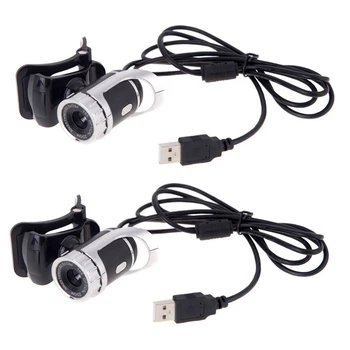 2X USB 2.0 с 12-мегапикселова HD камера; уеб камера 360 градуса с микрофон за настолен компютър Skype; КОМПЮТЪР-лаптоп