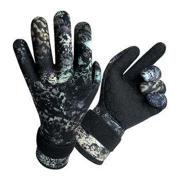 3 ММ неопренови ръкавици за гмуркане камуфлаж подводен топли мини ръкавици гмуркане риболов ръкавици за гмуркане