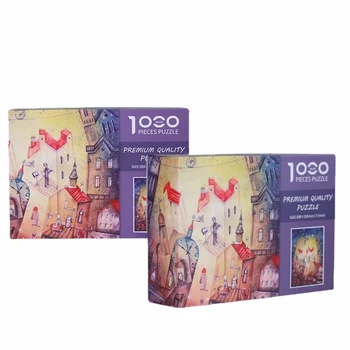 38*26 см, Бяла картонена Мини пъзел от 1000 части Fairyland, Играчки за облекчаване на стреса, Забавни Играчки, Висококачествен Коледен подарък