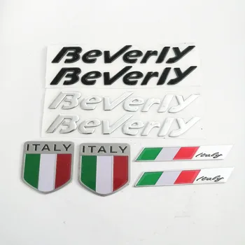 3D мотоциклет Италиански Флаг Икона на Италия Дизайн на Емблемата на Колата Стикер Комплект Термоаппликаций за PIAGGIO Beverly 500 Етикети