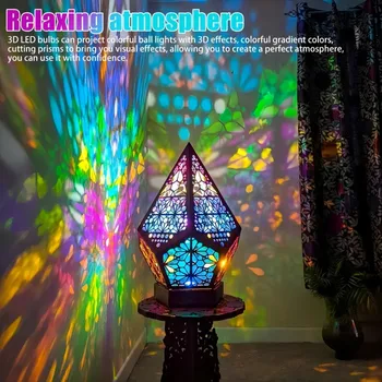 3D Проектори Цветни Богемные Led Нощни Лампи Полярна Звезда на Звездното Небе Подови Проекционная Лампа Интериор на Стаята Декорация на Дома