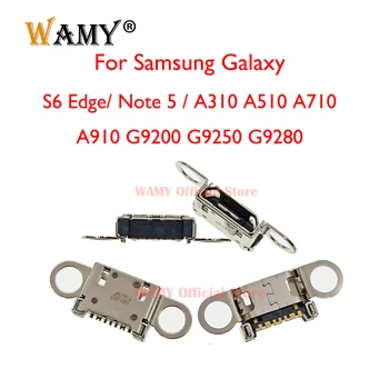 5-10 бр. USB Зарядно Устройство, Зарядно устройство за зареждане на Портове и Конектори Жак За Samsung Galaxy S6 Edge/Забележка 5/A310 A510 A710 A910 G9200 G9250 G9280