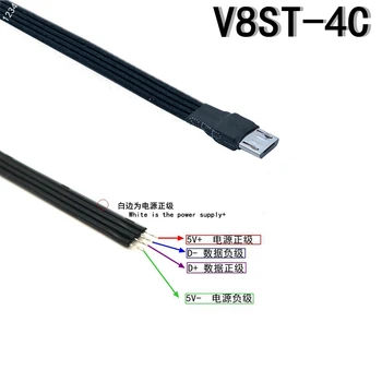 5 см 10 см 20 СМ DIY Micro USB2.0 Мъжки Женски конектор 4-Пинов 5-Пинов кабел за Удължаване Проводник на захранващия Кабел Зареждане и Прехвърляне на Данни