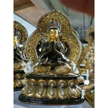 50 см Крупнооптовый будистки продукт храм у дома Светец-Покровител на бронзова статуя на Буда Авалокитешвары Гуаньинь безопасно здраве, късмет