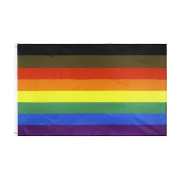 90x150 см ЛГБТ-хоп САЩ, дъгата флаг гей парада