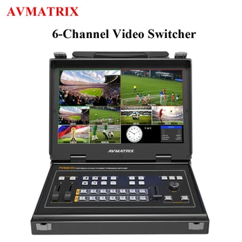 Avmatrix 6-Канален Видеомикшер PVS0615 PVS0615U PVS0613 PVS0613U PVS0403U SDI, HDMI за Поточно излъчване vs Devicewell