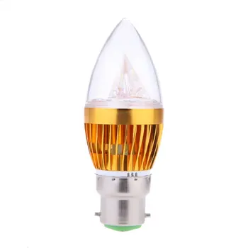 B22 3 Watt Led Крушка Свещ Светлината На Полилеи Лампа За Прожектор С Висока Мощност Ac 85-265 В Цвета На Електрически Крушки