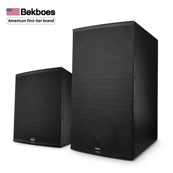 Bekboes X Series Professional 15 двойни 18 инчови dj събуфери big bass мощност 1200 W