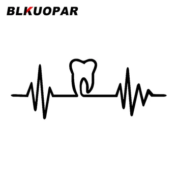 BLKUOPAR за зъболекар Стикер за автомобил с изображението на запушване, драскотини, на индивидуалността, на Предното стъкло, Броня Хладилника, Аксесоари за Автомобили