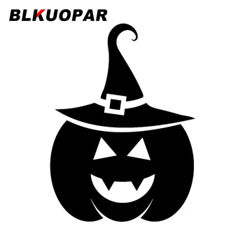 BLKUOPAR Хубава тиква за Хелоуин с шапка, стикер за автомобил, мультяшная стикер, водонепроницаемое предното стъкло лаптоп, броня, автомобилен стайлинг