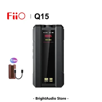 FiiO Q15 MQA Hi-Res Аудио Hi-Fi Усилвател за слушалки, Музикален Плейър, Декодер AK4191 + AK4499EX USB КПР Bluetooth Коаксиален 3,5 mm 4,4 мм