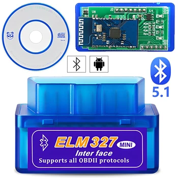 FYKOI Mini Eml327 V2.1 БДС 2 Bluetooth Car Diagnostic-Инструменти За Android С поддръжка на код скенер Smart Scan Tool ODB2 Scanner Tool