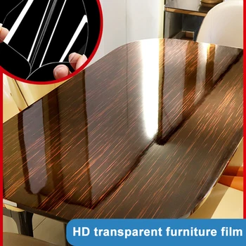 HD Прозрачна самозалепваща Водоустойчив защитен филм за работния плот, Мебелното фолио, Термостойкое украса на мебели за работния плот