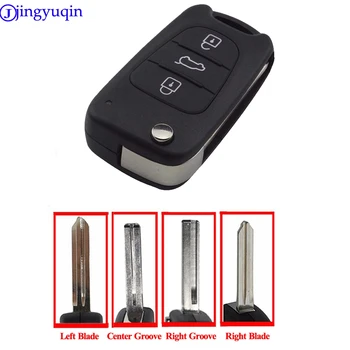 jingyuqin Uncut Blade 3 Бутона Взаимозаменяеми Празен Ключ За Hyundai i30 I35 IX35 Car Key Remote Shell Case Cover