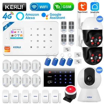 KERUI W184 4G/wi-fi Аларма Безжичен Комплект за Управление на Hristo Security Home GSM Аларма Панел Умен Дом Устройство Сензор на Прозорци/Врати