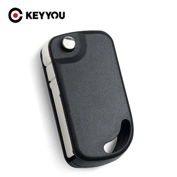 KEYYOU 10ШТ Ключодържател за дистанционно на ключа на автомобила за Фолксваген VOLKSWAGEN Shell Auto Капачка на ключа на колата празен калъф без бутони