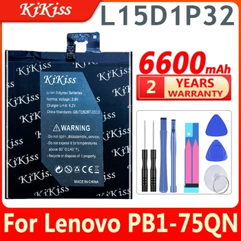 KiKiss L15D1P32 Батерия с капацитет 6600mAh за Lenovo Tab3 Tab 3 8 Plus 8Plus TB-8703F 8703N 8703X 8703 PB1-750N PB1 750N + Инструменти