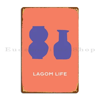 Lagom Life Ретро гърне Метална Табела Стенни картини на Публикуване Кухня По поръчка Лидице Знак Плакат