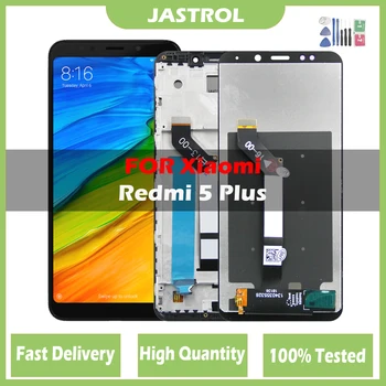 LCD Дисплей За Xiaomi Redmi 5 Plus MEG7 MEI7 LCD дисплей е Сензорен Екран За Redmi 5Plus LCD-Дигитайзер С Подмяна на Рамка за Ремонт