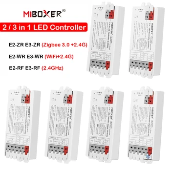 Led контролер Miboxer без инструменти 2 3 В 1 WiFi Zigbee 3.0 + 2.4 G Одноцветный/Double white/RGB/RGBW/RGB + CCT Led лента с димер 12A /Ch