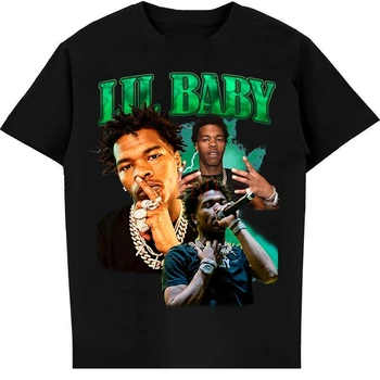 Lil Baby Bootleg Ретро Реколта Тениска на 90-те години