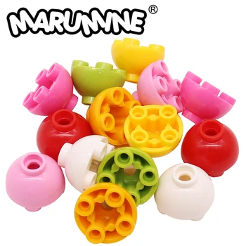 Marumine MOC 20PCS Част от 24947 Класически Тухла Кръг 2X2 Купол Долния Строителни Блокове Аксесоари За Балони В Саксии, Играчка Модел DIY Подарък
