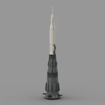 MOC Военен Съветския N1 Лунна Ракета (N-1) Набор от Градивни блокове 1:110 Съюзен Космически Кораб Космически Кораб Играчка За Деца, Подарък За Рожден Ден