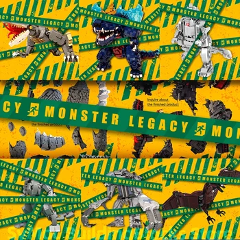 monarch moc movie toys чудовища brinquedo набор от тухли динозаврите moc legacy monsters строителни блокове monarch