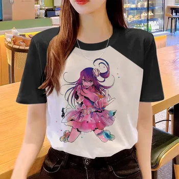 Oshi No Ko тениска дамски графична японската тениска с изображение на комикса за момичета графична облекло