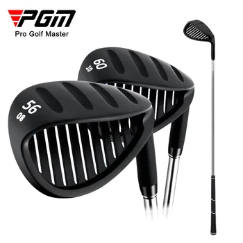 PGM 50 ° / 56 ° Кухи пясъчен пръчка за голф, ударната повърхност, клиновой багер, бункерная fresa, Неръждаема стомана, черен, тренировъчен SG008