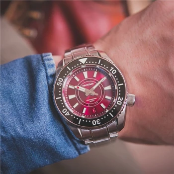 Proxima Мъжки дайверские часовници Военни часовници за мъже с Автоматични механични ръчни часовници 300 м Водоустойчив сапфир C3 Luminous NH36